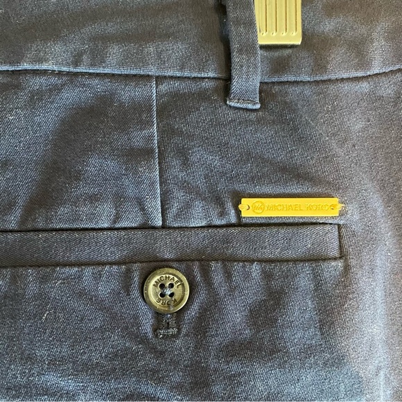 MICHAEL By Michael Kors Women’s Flat Front Chino Pants Navy Size 6 - Picture 2 of 6